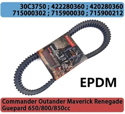 30C3750 Drive Belt EPDM For Guepard 650 800 850cc 715000302 715900030 715900212 - Image 1 of 4