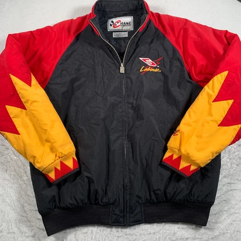 Terry Labonte Jacket Mens Extra Large Black Red Full Zip Chase Authentics Cover