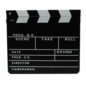 Clap de Cinéma Clapperboard Mise en Scène Film Hollywood Rabat 30x26cm - Photo 1/1