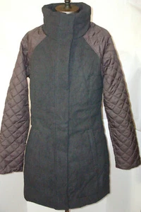 New NWT Prana Mixer Parka Womens M Jacket Coat Zip Long Snap Primaloft Warm Gray - Picture 1 of 9