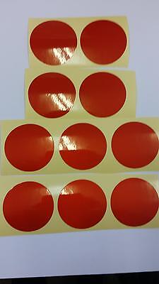 20 X Reflective Adhesive Circles 2  Crafts, Vehicles, Hazards, Signs 5 Colours • 2.06€