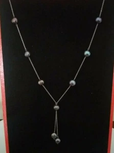 COLLANA ARGENTO 925 CON PERLE FIUME - Foto 1 di 3