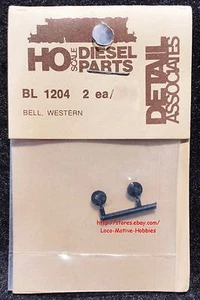 Detail Associates BL-1204 229-1204  WESTERN Style BELL  Diesel Detail Part 2-Pcs - Picture 1 of 2