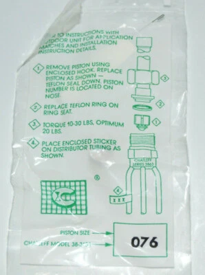 LENNOX ARMSTRONG DANFOSS Armstrong Lennox Danfoss HVAC Piston Orifice Kit .076 Orfice Chatleff 38-3103076