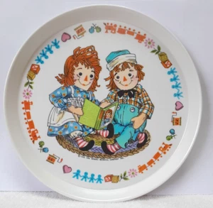 Vintage Oneida RAGGEDY ANN & ANDY Deluxe Melamin Ware Teller #3101 Bobbs-Merrill - Bild 1 von 4