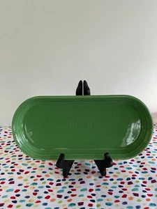 Fiestaware Meadow Bread Tray Fiesta Green Bread Plate Serving Tray - Picture 1 of 5