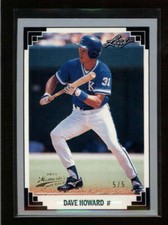 DAVE HOWARD 2013 LEAF MEMORIES #325 BUY BACK #5/5 (RARE) AN3657