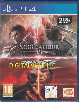 Tekken 7 Soul Calibur VI PS4 Paquete Dual 2 Juegos Completos Nuevo Sellado de Fábrica Foto 1 de 2