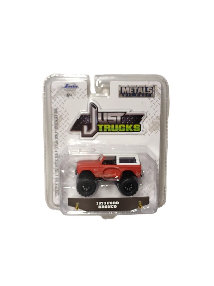 JADA Just Trucks 1973 Ford Bronco Muddy Primer Red White Roof #139 New 2019 Rare - Image 1 of 4