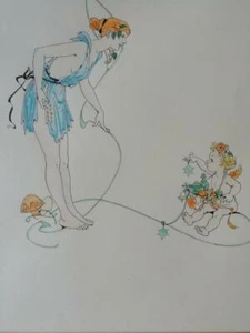 THE PEDLAR' ORIGINAL WATERCOLOUR BY DOROTHY M WHEELER c1960 - Picture 1 of 8