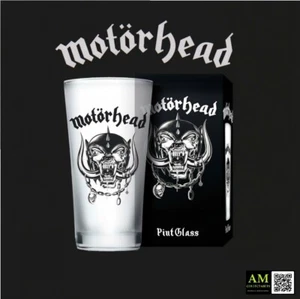 PRINT GLAS - MOTÖRHEAD - WARPIG LOGO - BIERGLAS - NEU/OVP - Picture 1 of 3