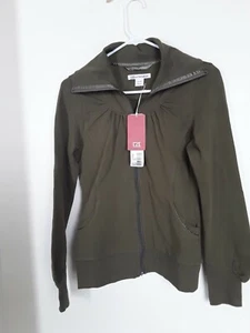 New Cutter & Buck Olive Green Jacket Full Zip Long sleeve size XS NEW - Picture 1 of 3