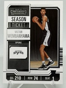 Victor Wembanyama 2023-24 Contenders Season Ticket #11 Rookie RC Spurs - Picture 1 of 2