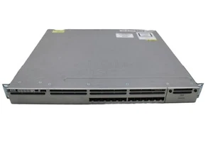 Cisco  WS-C3850-12S-S w/2x 715w PSU, Blank Module 1U L3 Network Switch - Picture 1 of 3