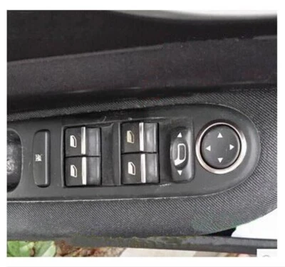 7Pcs Chrome Door Window Lift Button Sequin Trim for Peugeot 2008 208 3008 408 - Image 1 of 3