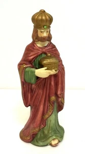 Estatuilla de repuesto vintage de cerámica de natividad Wiseman 5,5" de alto - Imagen 1 de 6