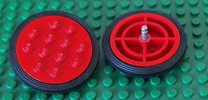 Lego 2 x Rad Reifen 12N 43mm Räder 715c01 Zubehör 190 140 378 110 - Bild 1 von 1