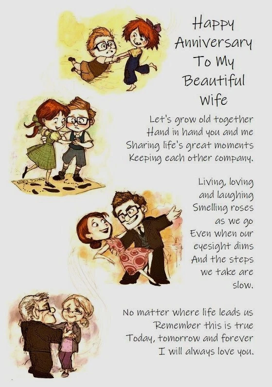 Happy Anniversary To My Beautiful Wife A5 Card Love Wedding Anniversary