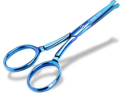 Beard scissors hair scissors titanium nose scissors nose hair scissors mustache scissors 8.5 cm - Image 1 of 4