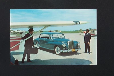 Mercedes Owners postcard brochure 300 d original w189 ponton adenauer