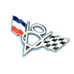 V8 V 8 FR Francia Motor Metal 3D Maletero Emblema Insignia Adhesivo Para Renault Peugeot  - Imagen 1 de 23