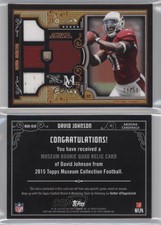 2015 Topps Museum Collection Quad Relics Copper /50 David Johnson Rookie RC