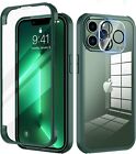seacosmo iPhone 13 Pro Max Case 6.7 Inch, Full-Body Shockproof Case Green