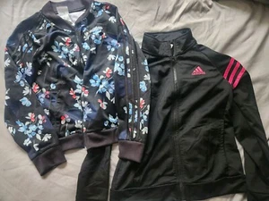 Girl's Adidas Lot Of 2 Light Jackets, Sz 14 Large - Picture 1 of 6