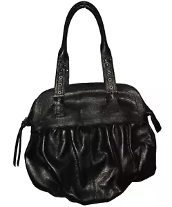 MAURIZIO TAIUTI NEU SCHWARZ KIESELLEDER HANDTASCHE TASCHE MADE IN ITALY - Bild 1 von 6