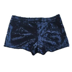 NWOT Black Sequin Shorts Juniors Size Medium - Picture 1 of 3