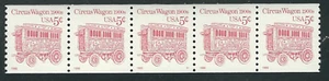 Scott #2452D...5 Cent...Circus Wagon...2 Pl # Strips of 5 - Picture 1 of 1