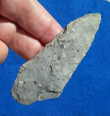 FINE 3-9/16" MANSION INN BLADE PENNSYLVANIA ARROWHEAD Authentic Indian Artifact - Image 1 of 4