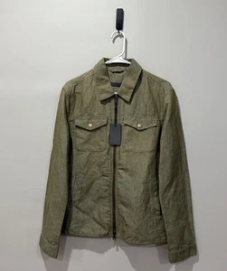 NEW NWT John Varvatos Men's Santiago Zip Front Jacket, Size 46 Retail $428 - Picture 1 of 7