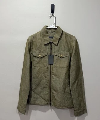 NEW NWT John Varvatos Men's Santiago Zip Front Jacket, Size 46 Retail $428 - Image 1 of 4