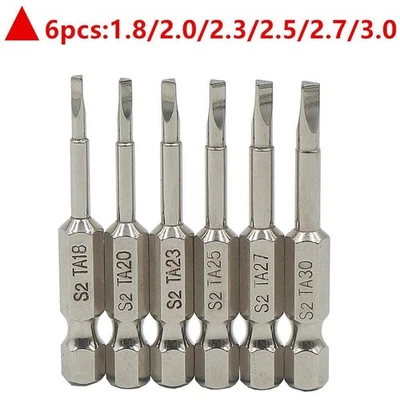 Anti-rust Drill Bit 1/4 inch Hex Shank 50mm Magnetic Triangle Security - Image 1 of 4