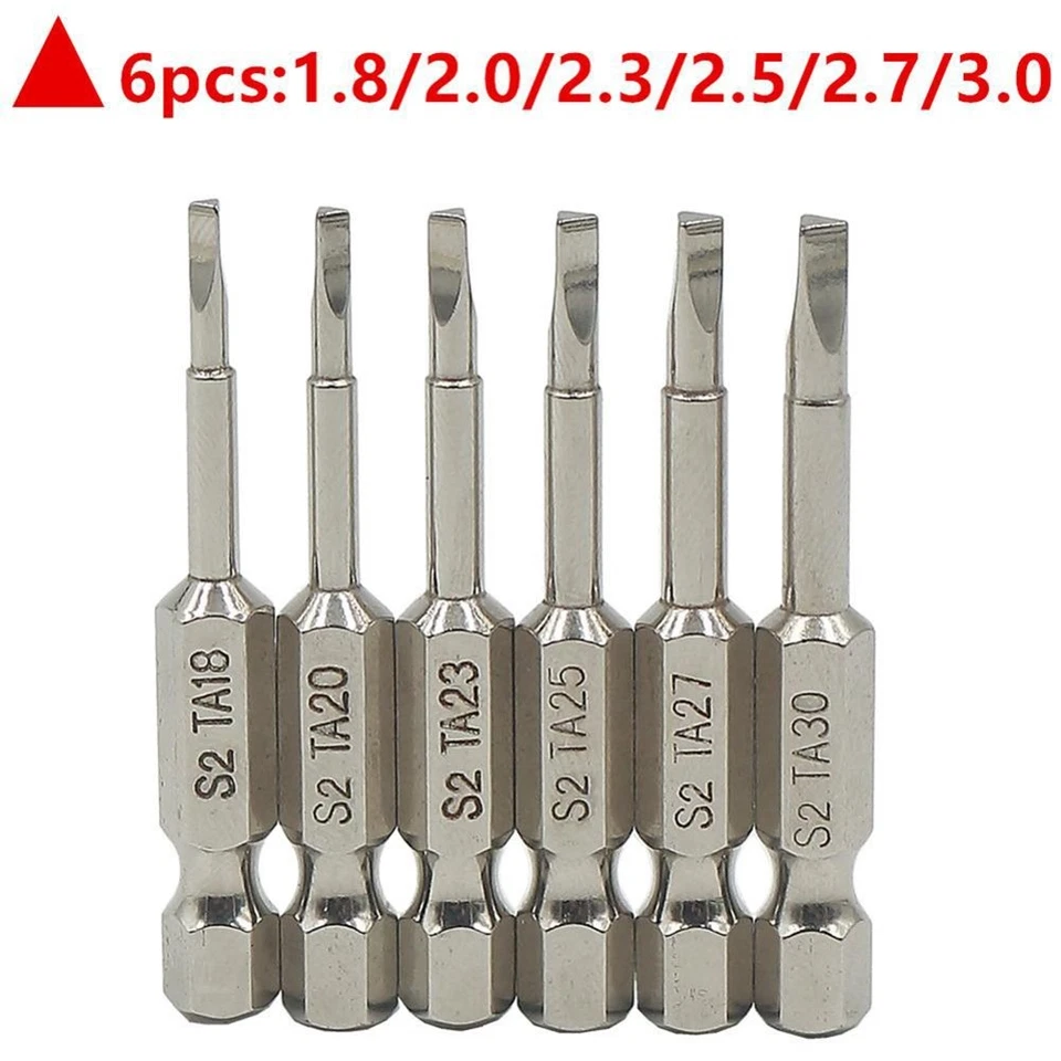 Anti-rust Drill Bit 1/4 inch Hex Shank 50mm Magnetic Triangle Security - Image 1 of 4