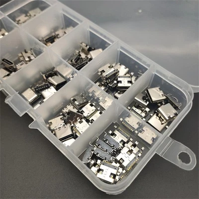 100Pcs Type C Connector Jack Solder Repair Replacement USB Female Plug Adapter - Image 1 of 4