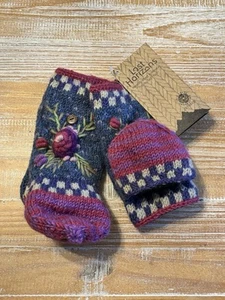 NWT Lost Horizons Handcrafted Knitwear Crochet Handwarmers Gloves Mittens - Picture 1 of 9