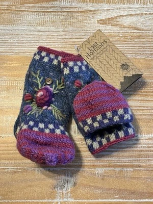 NWT Lost Horizons Handcrafted Knitwear Crochet Handwarmers Gloves Mittens - Image 1 of 4