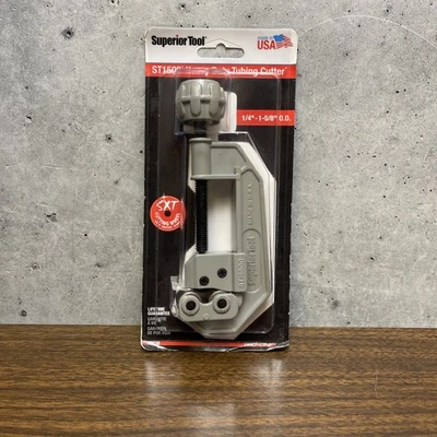 Superior Tool 35238 Steel Black/Gray Traditional Tube Cutter 1-5/8 O.D. in. - Image 1 of 2