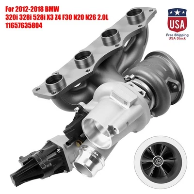 For BMW N20 Engine Turbo TD04LR6 11657635804 for 328i 320i X3 528i 2012-2015 New - Imagem 1 de 4