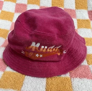 Y2K Mudd Pink/Striped Bucket Hat - Reversible | Kid’s OS - Picture 1 of 4
