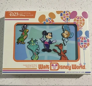 D23 Exclusive Walt Disney World 50th Anniversary Pin Set -A Most Magical Kingdom - Picture 1 of 2