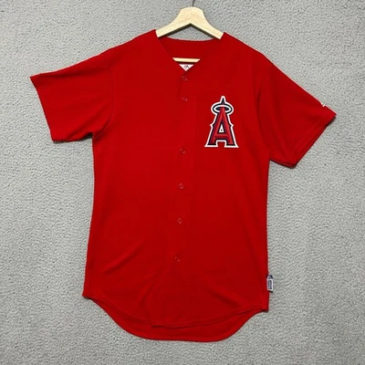 Los Angelas Angels #1 Majestic Jersey Men Small Red MLB Baseball - Image 1 of 4