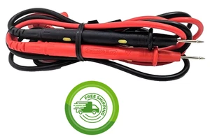 464 - 8" Heavy Duty - Multi Meter Test Leads w/ Banana Plugs & Test Probes - Picture 1 of 3