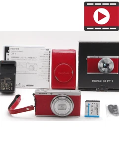 [NEAR MINT w/Case] Fujifilm XF1 Red 12.0MP Compact Digital Camera From JAPAN - Picture 1 of 9