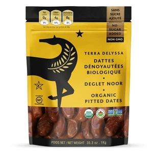 Terra Delyssa Organic Deglet Noor, Fechas más suaves que las Fechas Medjool, Secas - Imagen 1 de 8