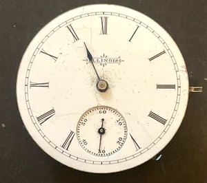 Antiguo Reloj Bolsillo 1886 Illinois Grado 141 Movimiento Piezas/Reparación 6s 11j EE. UU. - Imagen 1 de 2