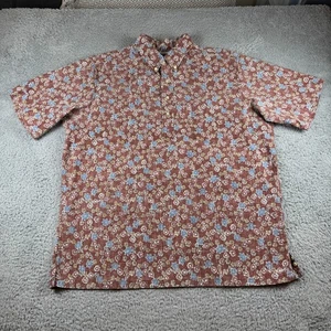 Reyn Spooner Floral Reverse Print Short Sleeve Hawaiian Shirt Size XL - Picture 1 of 6