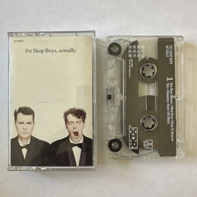 PET SHOP BOYS Cassette Tape Album ACTUALLY Original 1987 Synth-Pop Electronic Foto 1 de 4